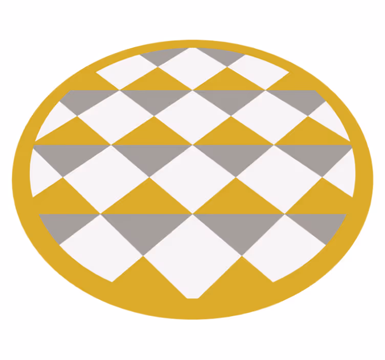 Deimanto rašto apskritimas geometriniai kilimas - „Tenstickers“