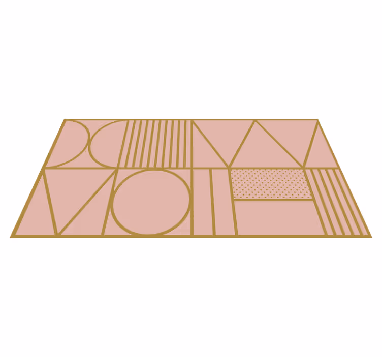 Geometrinės figūros minimalistinis kilima - „Tenstickers“