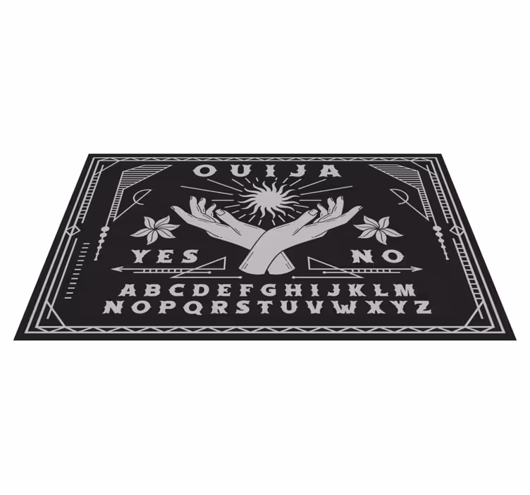 Ouija rankų dizainas pasaulio žemėlapis vinilo kilimėlis - „Tenstickers“