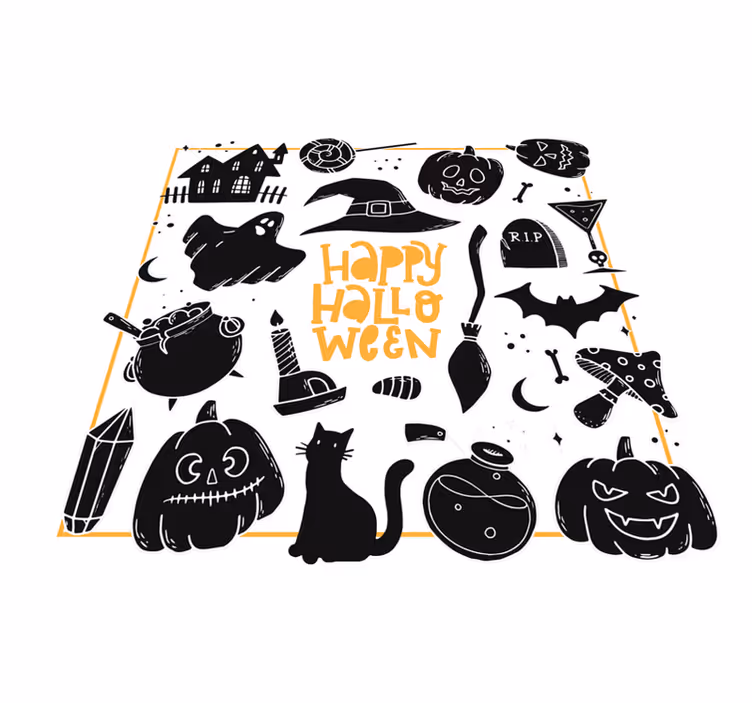 šventiniai simboliai halloween kilimėlis - „Tenstickers“