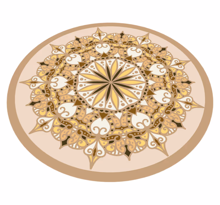 Elegantiška auksinė ornamentika mandala kilimėlis - „Tenstickers“