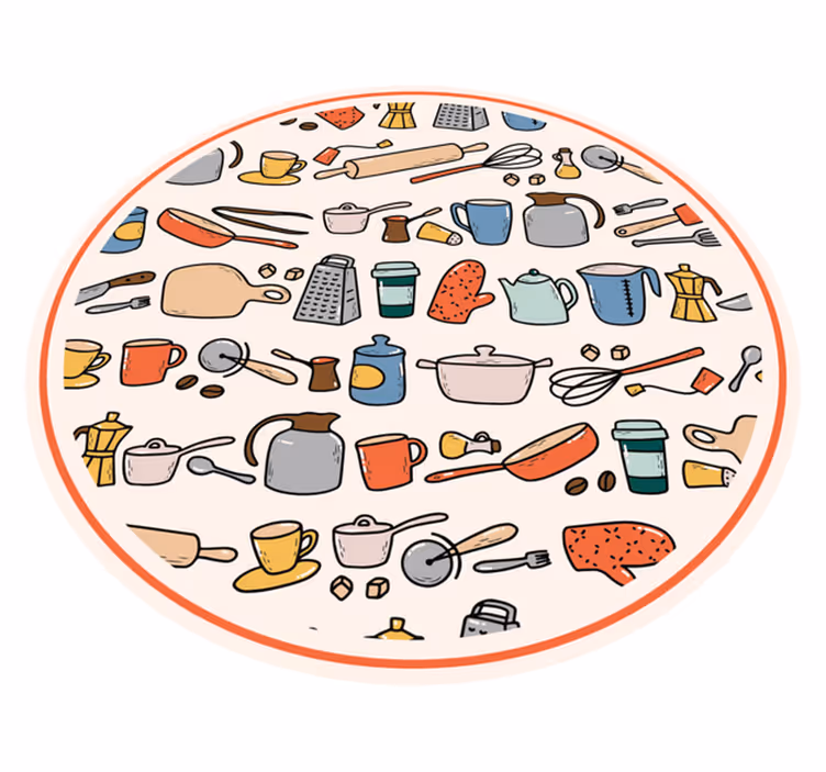 Virtuvės reikmenų kolekcija kilimas virtuvei - „Tenstickers“