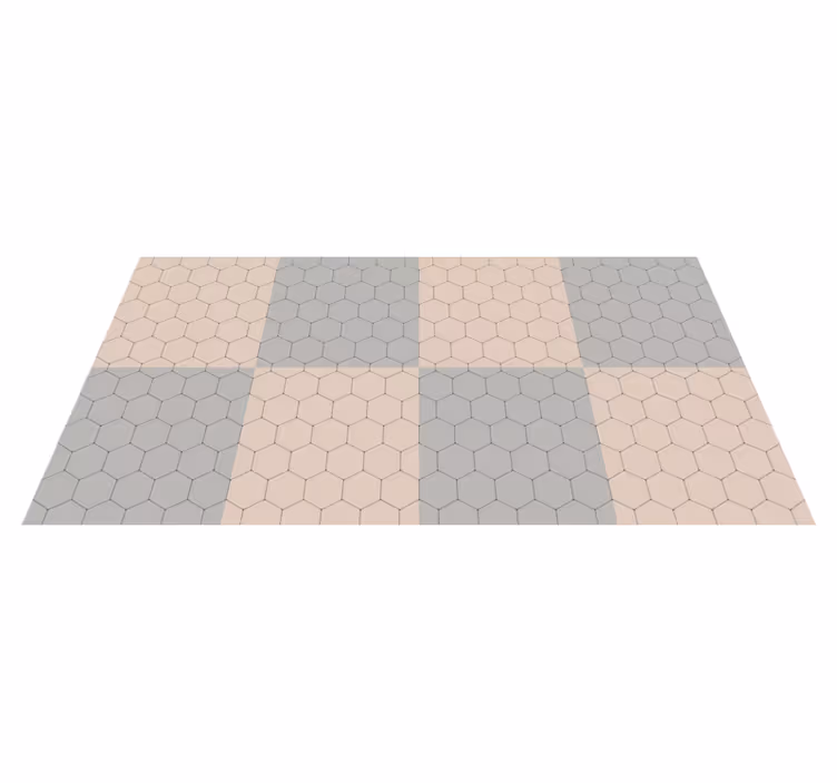 Elegantiškas šešiakampis geometriniai kilimas - „Tenstickers“