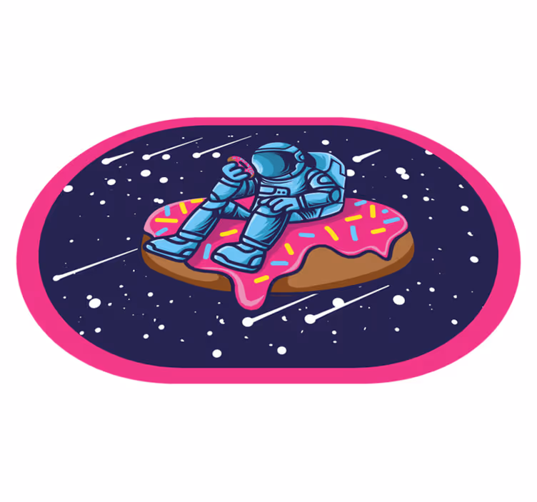 Astronautas ant spurgos paaugliams vinilo kilimėlis - „Tenstickers“
