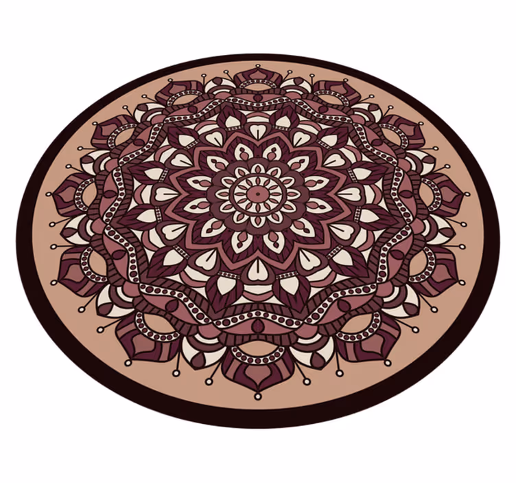 Rudas sudėtingas motyvas mandala kilimėlis - „Tenstickers“