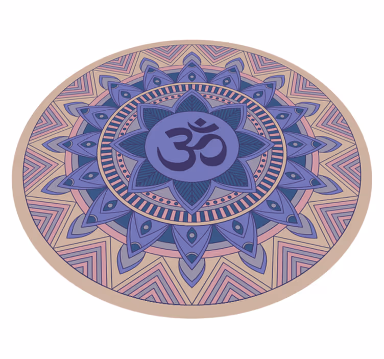 Meditacinis lotoso raštas mandala kilimėlis - „Tenstickers“