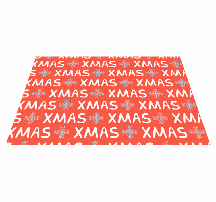 Kalėdinis kilimėlis su šventiniu xmas raštu - „Tenstickers“
