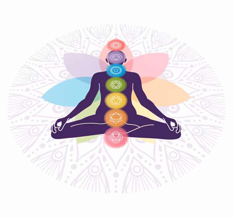 čakros meditacijos simbolis mandala kilimėlis - „Tenstickers“