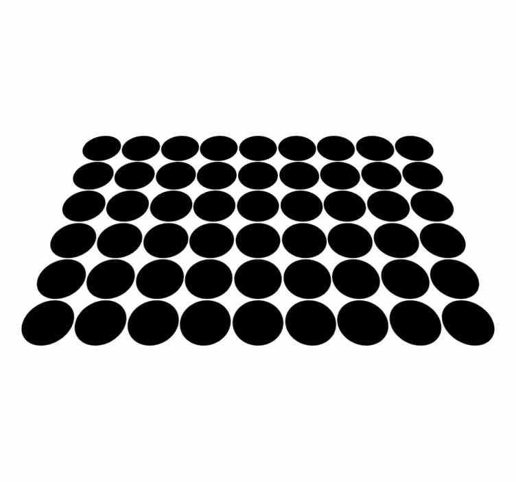 Monochrominis apskritimo raštas geometriniai kilimas - „Tenstickers“