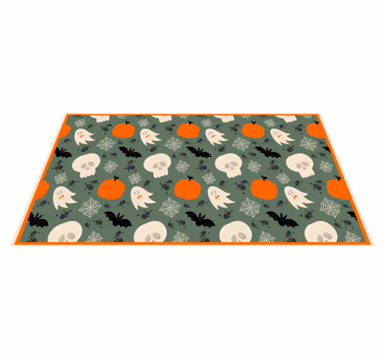Baisus moliūgų raštas halloween kilimėlis - „Tenstickers“