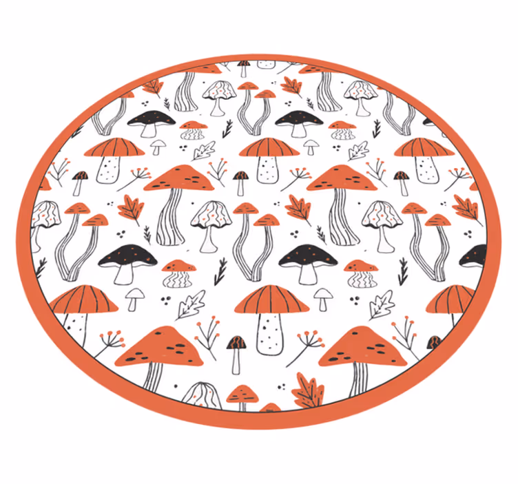 Gamtos vinilinis kilimas grybų fantazijos pasaulis - „Tenstickers“