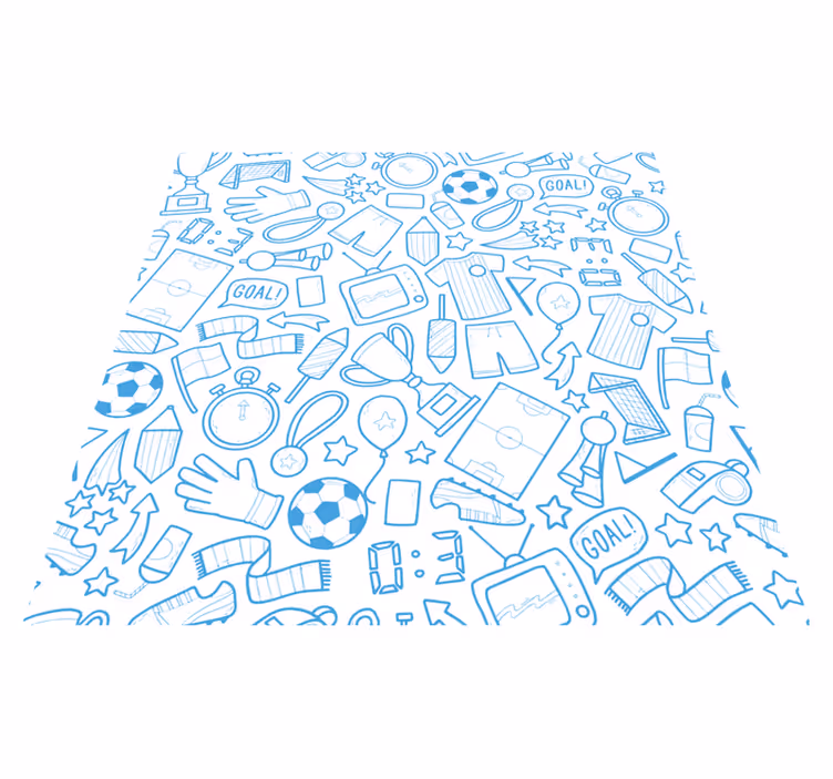 Sportiniai elementai žaidimų dizaino vinilo kilimėlis - „Tenstickers“