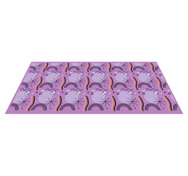Violetinis vaivorykštės raštas vinilinis kilimėlis - „Tenstickers“
