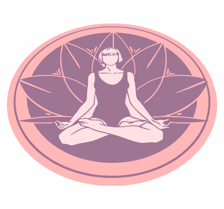 Ramios meditacijos simbolis mandala kilimėlis - „Tenstickers“