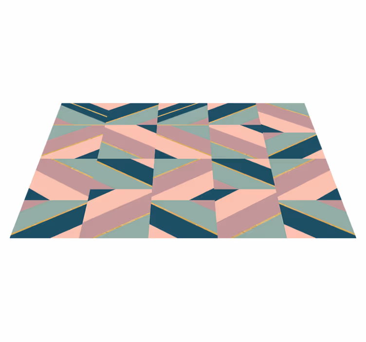 Geometrinis pastelinis raštas modernus vinilinis kilimas - „Tenstickers“