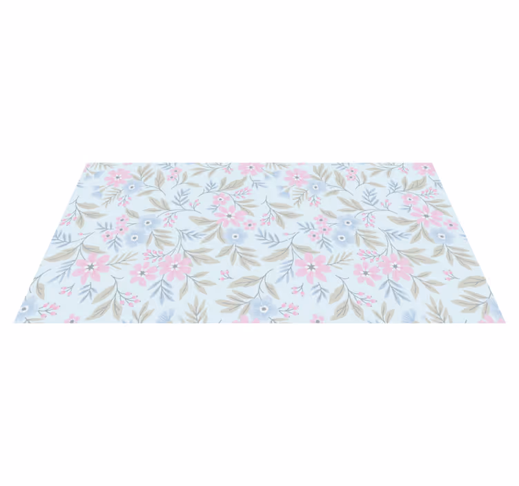 Floral Pastel Design gėlių rašto kilimėlis - „Tenstickers“