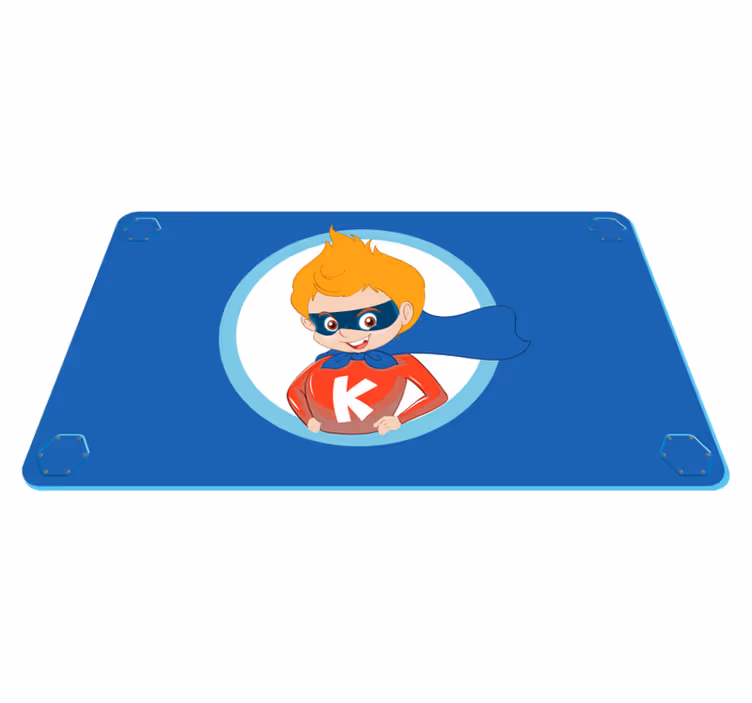 Superherojaus animacinio personažo vaikų vinilinė kilimėlė - „Tenstickers“