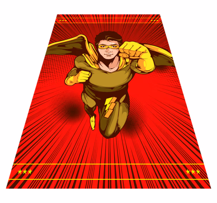 Superherojaus veiksmo poza vinilinis kilimėlis - „Tenstickers“