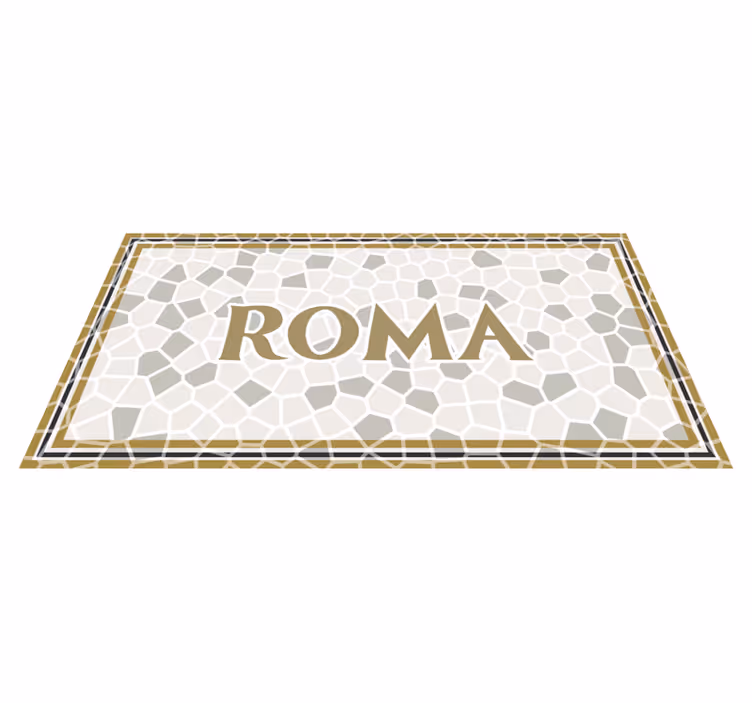 Suasmeninta roma vinyl kilimėlis su vardu - „Tenstickers“