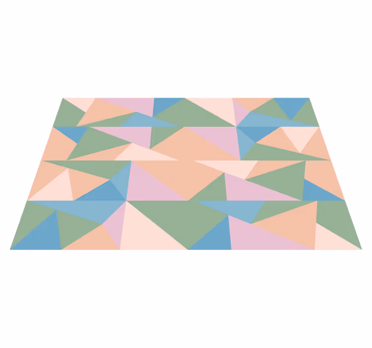 Pasteliniai trikampiai geometriniai kilimas - „Tenstickers“