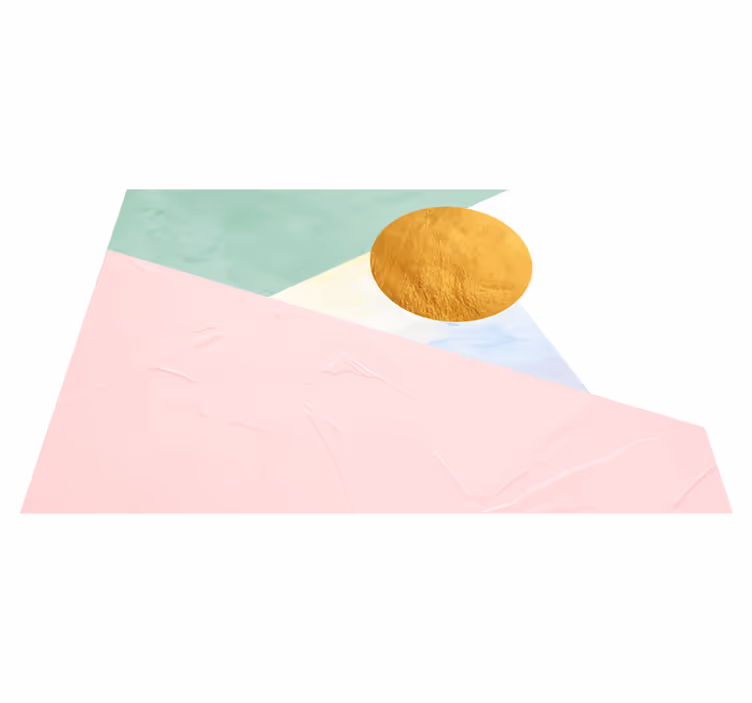 Geometrinės pastelinės formos geometriniai kilimas - „Tenstickers“