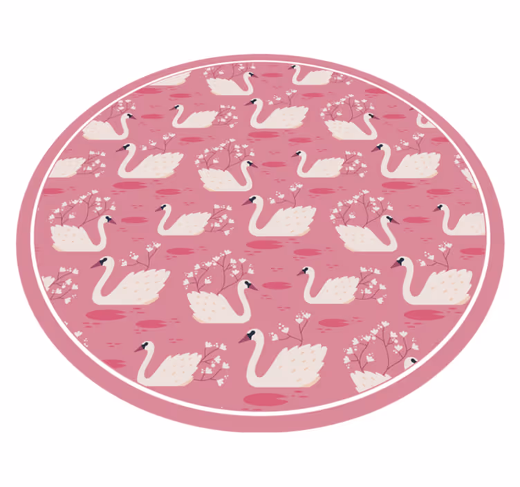 Gulbių ežero ramybė kilimas vaiko kambariui - „Tenstickers“