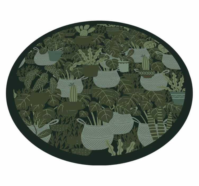 Botaninė iliustracija gėlių rašto kilimėlis - „Tenstickers“
