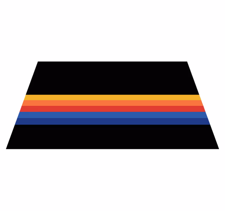 Minimalist Striped Accent dryžuotas vinilo kilimas - „Tenstickers“