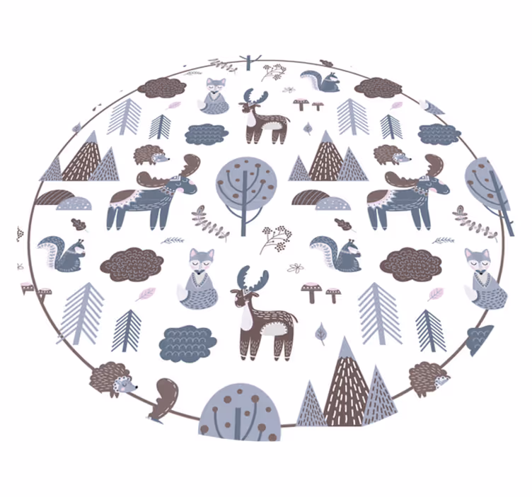 Nordic animals vinilinis kilimaskilimėlis - „Tenstickers“