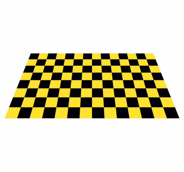 Žalias ir juodas šachmatų lenta geometriniai kilimas - „Tenstickers“