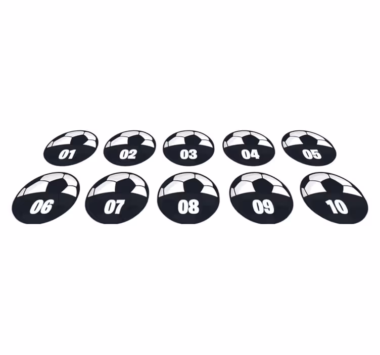 Futbolo treniruočių paketas paaugliams vinilo kilimėlis - „Tenstickers“