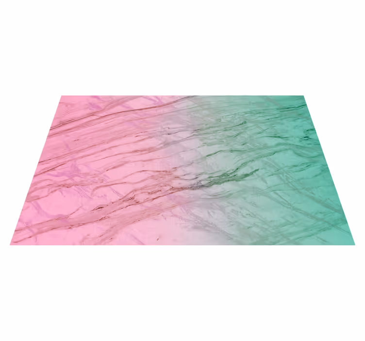 Marmurinis vinilo kilimas rožinė ir žalia pastelė - „Tenstickers“