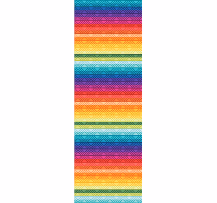 Ryškios geometrinės juostos juostinės tapetos - „Tenstickers“