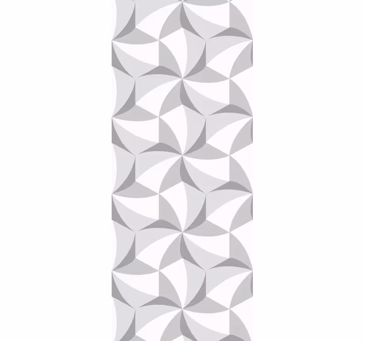 Geometrinis raštų tapetas stilingais pilkais motyvais - „Tenstickers“