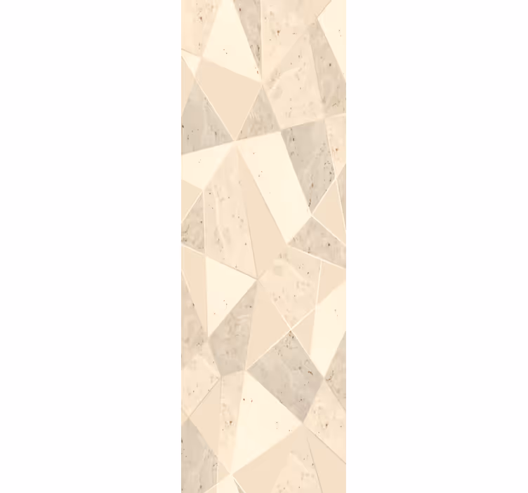 Geometrinis smėlio spalvos motyvas marmuro tapetas - „Tenstickers“