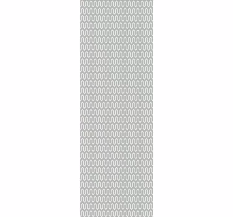 Aptakus banguotas raštas geometrinis raštų tapetas - „Tenstickers“