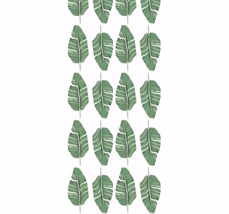 Lapinės žalios elegancijos lapų tapetas - „Tenstickers“