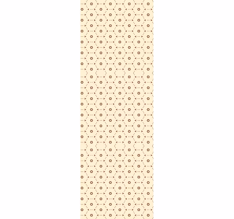 Gėlių rašto tapetas geometriniais akcentais - „Tenstickers“