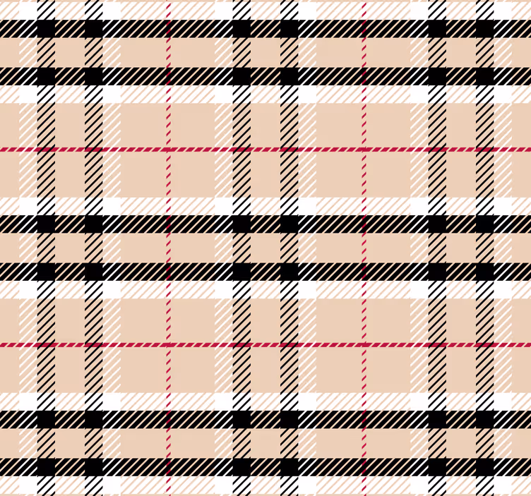 burberry tartanas pagrindinio miegamojo tapetas - „Tenstickers“