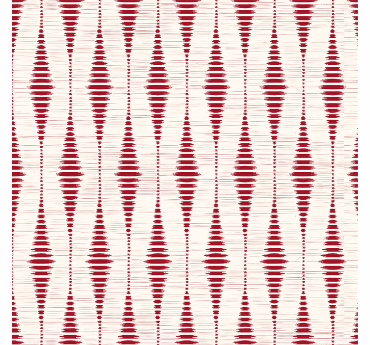 Raudonasis rabaul ikat geometriniai tapetai - „Tenstickers“