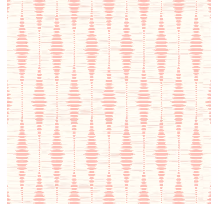 Pastelinės rožinės spalvos rabaul ikat geometriniai tapetai - „Tenstickers“