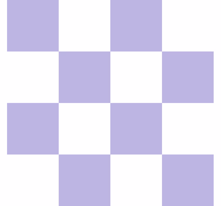 Baltas ir violetinis motyvas Plytelės tapetas - „Tenstickers“