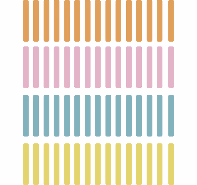 Geometrinis raštų tapetas spalvoti konfeti pagaliukai - „Tenstickers“
