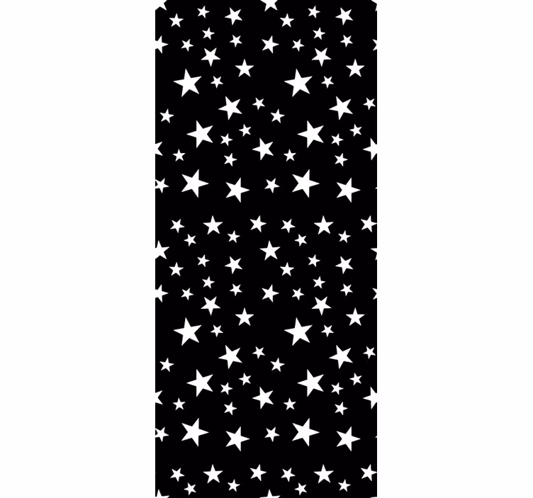 Žvaigždės tapetai juodos ir baltos elegancijos - „Tenstickers“