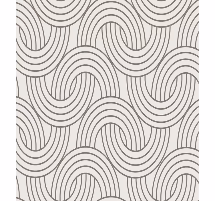 Gyvenamojo kambario tapetas su iliuzijos art deco raštu - „Tenstickers“