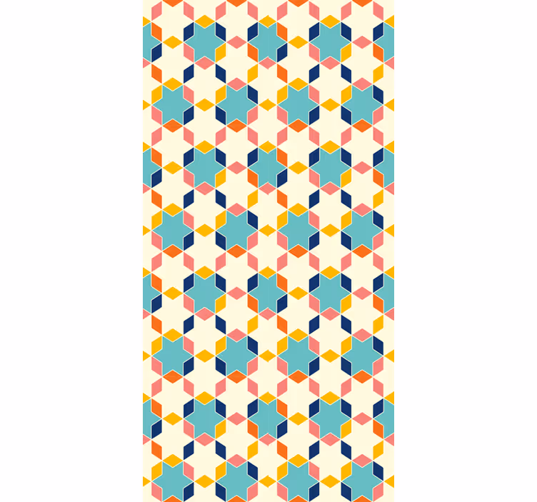 Gyvenamojo kambario tapetas geometrinėms tesseliacijoms - „Tenstickers“