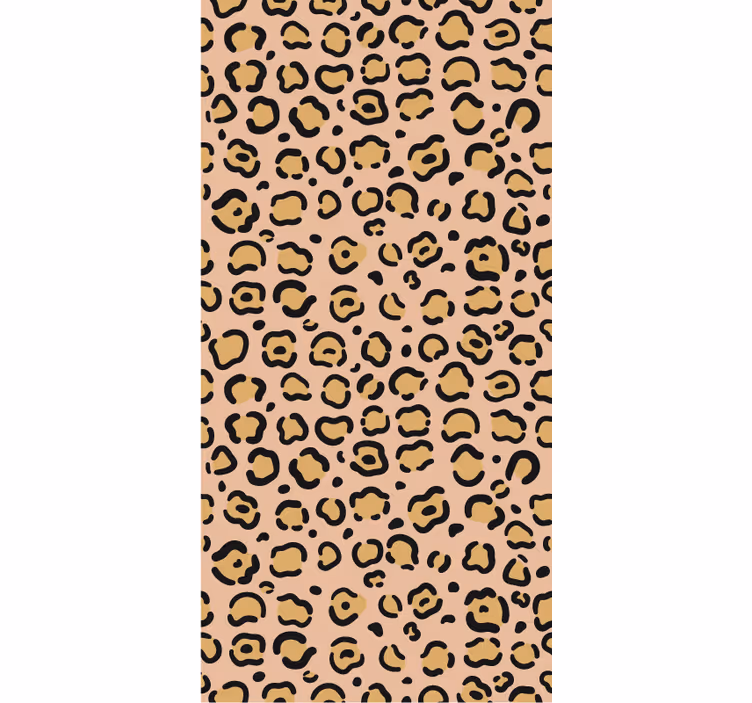 Tapetas miegamajam leopardų pastelinių spalvų raštas - „Tenstickers“