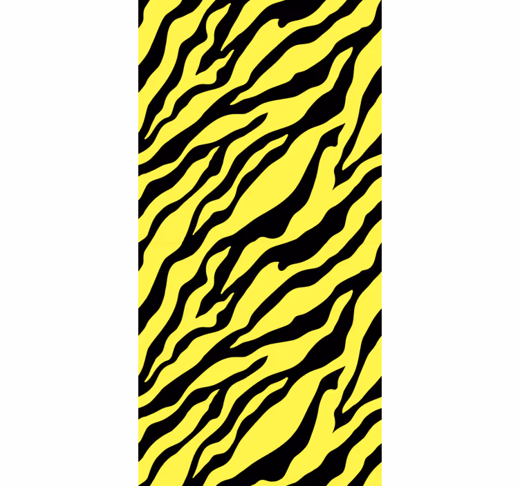 Gyvūnų tapetai geltonas zebras dizainas - „Tenstickers“