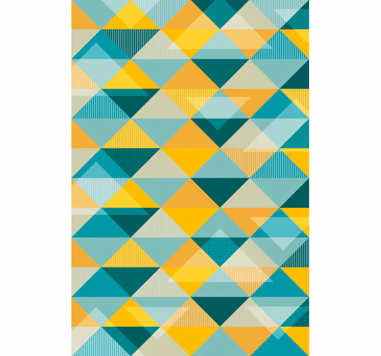 Koridoriaus tapetai geometrinių trikampių raštas - „Tenstickers“