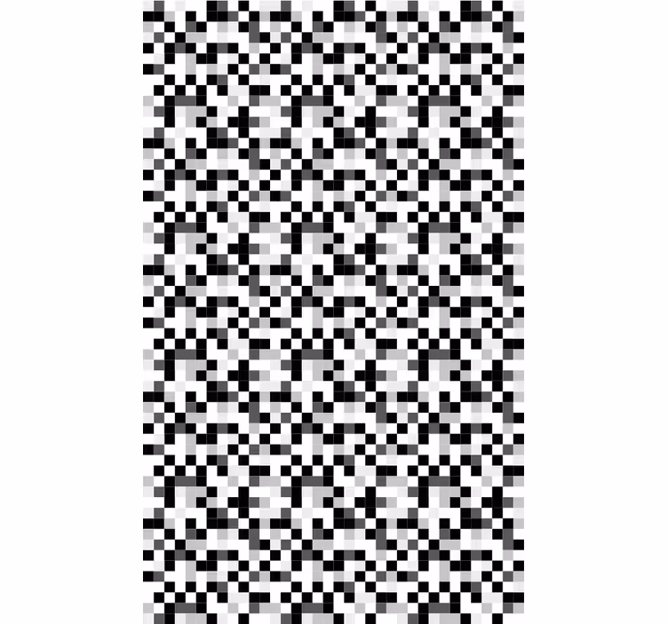 Koridoriaus tapetai monochrominių pikselių raštu - „Tenstickers“